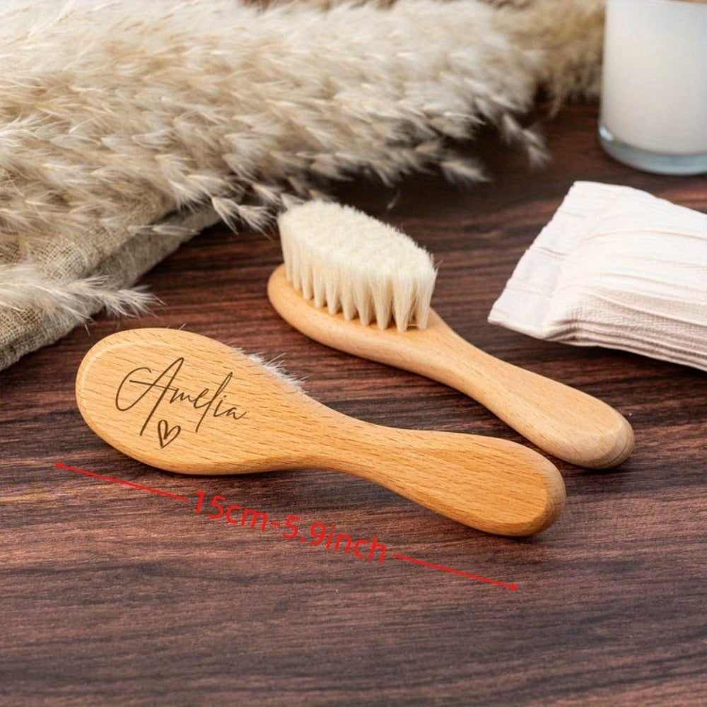 1pc Personalized Baby Brush | Engraved Name Newborn Bath & Daily Care Use Perfect Gift | Back to School | Mother's Day Gift | Teacher's Day Gift