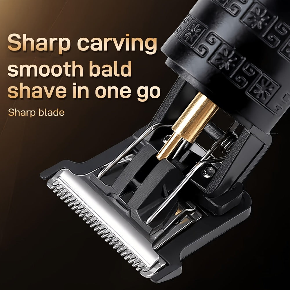 Professional Hair Clipper Set for Men, Featuring an Adjustable Alloy Blade, Quick USB Charging, Suitable for Home Use, Salons, And Travel. A Perfect Gift for Husbands, Boyfriends, Fathers, Or As a Christmas Present