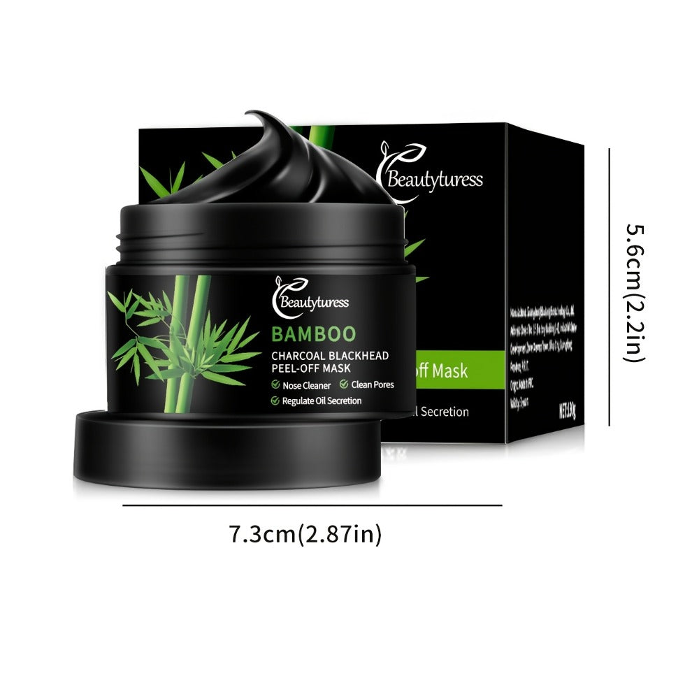 Bamboo Charcoal Clay Face Mask Deep Cleansing Pore Minimizing Oil Control Blackhead Remover Hypoallergenic Skin Care for Men Women All Skin Types