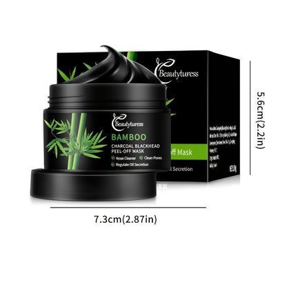Bamboo Charcoal Clay Face Mask Deep Cleansing Pore Minimizing Oil Control Blackhead Remover Hypoallergenic Skin Care for Men Women All Skin Types