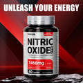 1466mg Nitric Oxide Supplement- Body Health Supplement with L Arginine, L Citrulline& Natural Beet Root, Suit for Athletes, Trainers, Men And Women, Ideal Gift