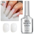 MISS MISIDY 0.54oz Milky White Gel Nail Polish - Japanese & Korean Beauty Series Suitable for Salon & - Use, Alcohol-Free Long-Lasting Sheer Jelly Polish, Neutral Natural Light Gel for Nail Glue or Polish, Glossy Finish