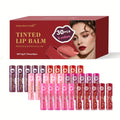 30pcs Translucent Tint Lip Balm Gift Set, Moisturizing Gloss, Hydrating Balm, Shiny and Luminous Finish, Women's Makeup, High-End Gift Set