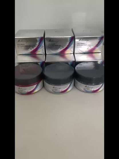Temporary Hair Dye Color Wax 3.53oz — Non-Damaging Easy Wash Hair Color for Halloween, Carnival & Festival Styling, Mixable Shades, Natural Hold Not Stiff, 9 Colors
