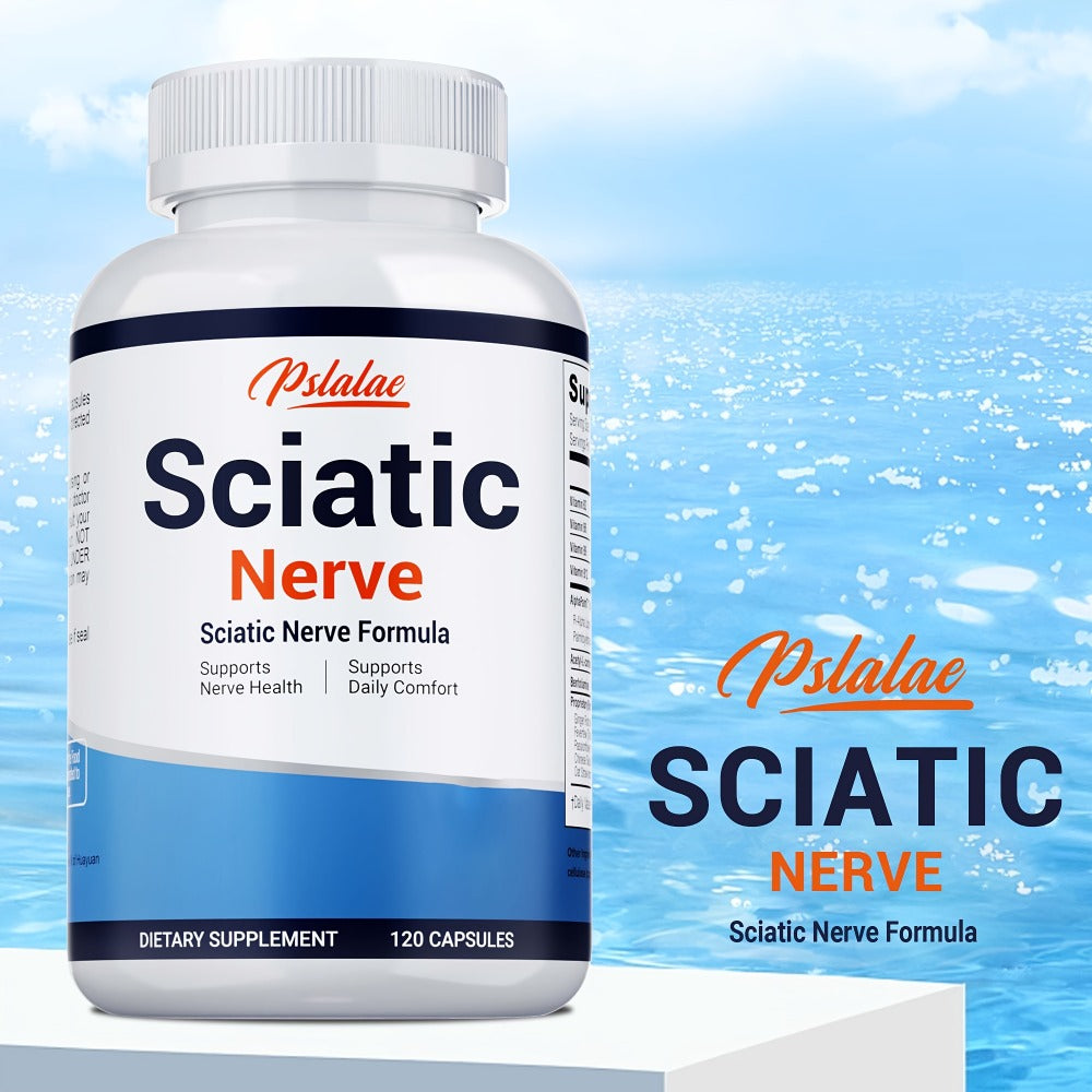 [Sciatic Support Supplement] Sciatic Nerve - With Vitamin B Complex, Acetyl-L-Carnitine And Benfotiamine - Support Bone And Nerve Health - Sciatic Support Supplement - Gluten Free - 120pcs