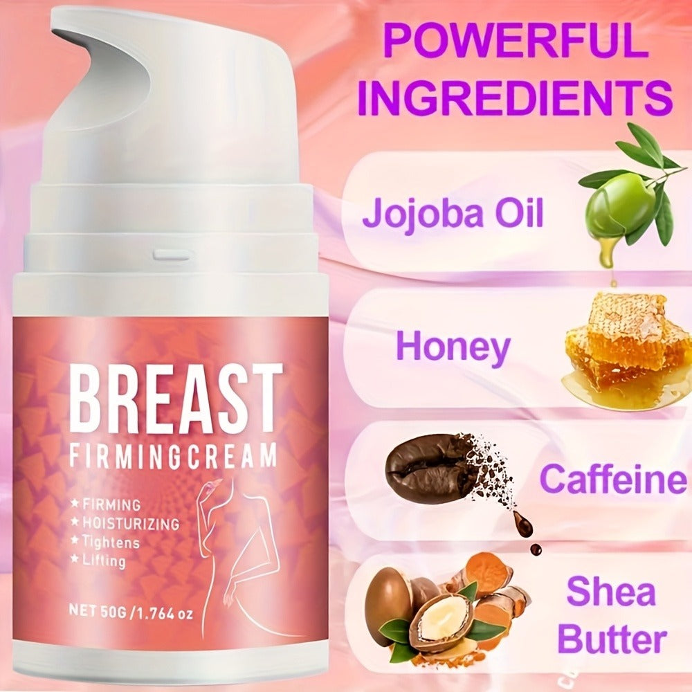 Breast Firming Cream, Cream for Women - Tightens Breast Skin with Jojoba, Shea Butter, Vitamin E, Honey,Caffeine- for All Skin Types, Fresh Fragrance Nourishes Subtle And Tender Breast Skin