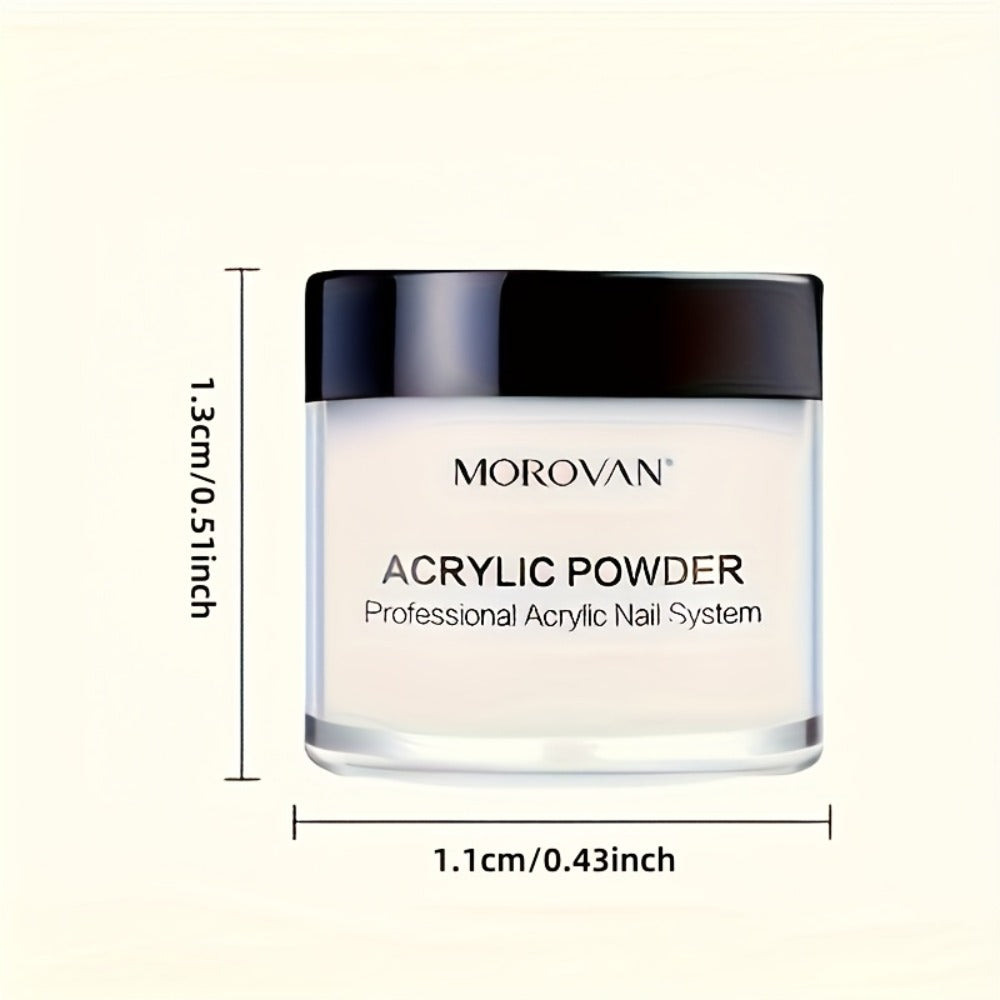 MOROVAN Super Value Nail Art Set: PINK CLEAR WHITE Acrylic Powder Combination, One Bottle Of 1.35oz Nail Liquid, A Tool Kit with Nail Clippers, And12color Glitter Powder. All-in-one Solution to Effortlessly Create Stunning Nails.Gift Advanced Nail Art