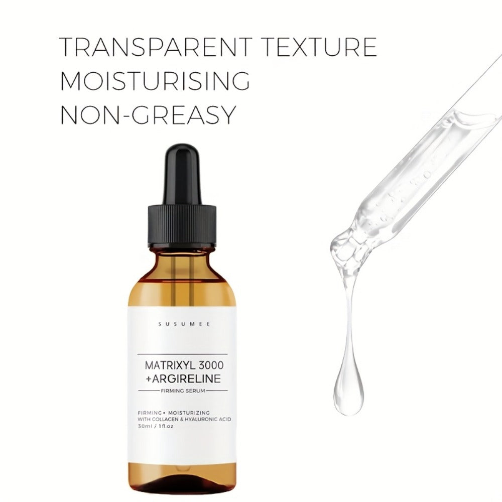 SUSUMEE Matrixyl 3000 + Argireline Firming Serum, with Collagen, Hyaluronic Acid & Peptides -Firming & Moisturizing, Alcohol-Free, 1.01oz/1fl. Oz
