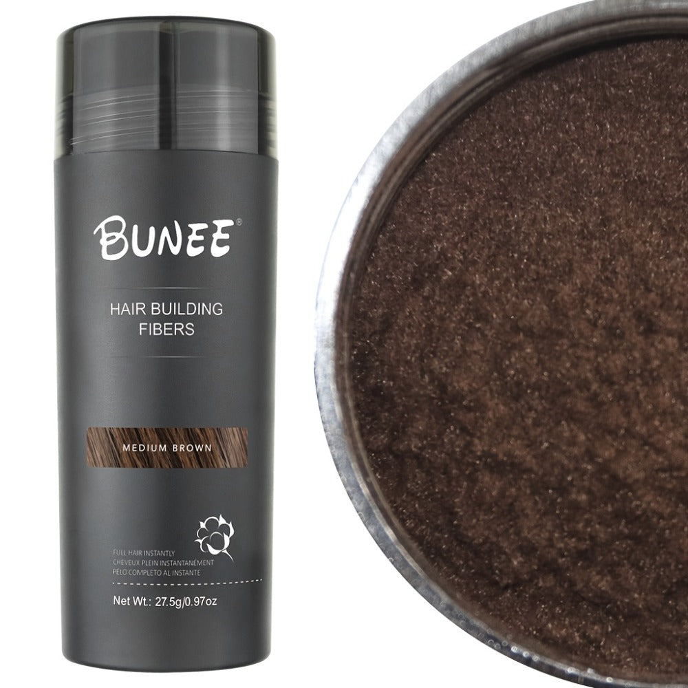 Hair Building Fibers Instant Thickening Powder for Thinning Hair — Natural Volume & Density, All-Day Hold, Washable & Non-Staining, 7 Color Options for All Hair Shades