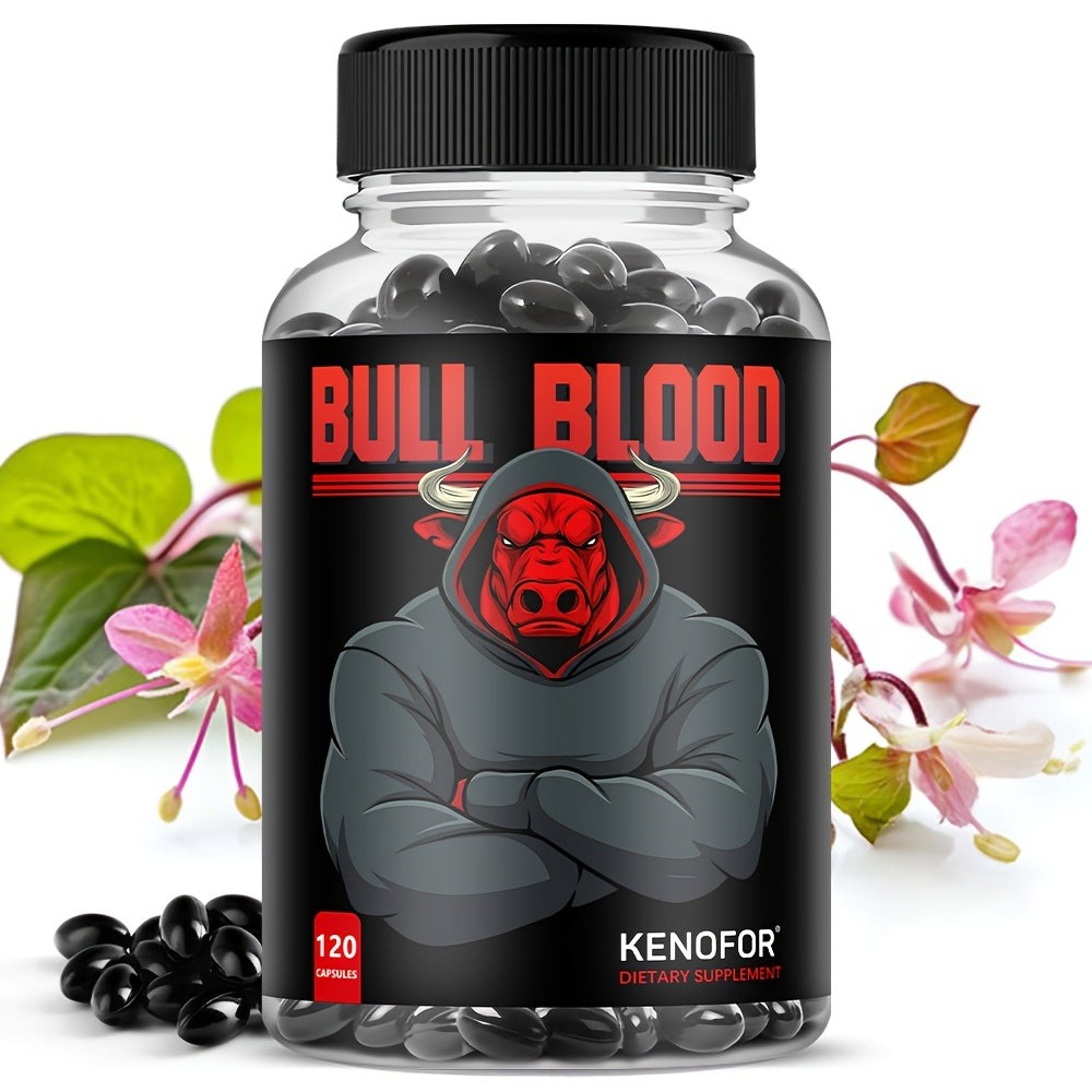 Bovine Blood Capsules - Premium Dietary Supplement - Contains Ingredients Such As Maca Root And Saw Palmetto Berries - Supports Overall Health And Daily Vitality - 120 Capsules