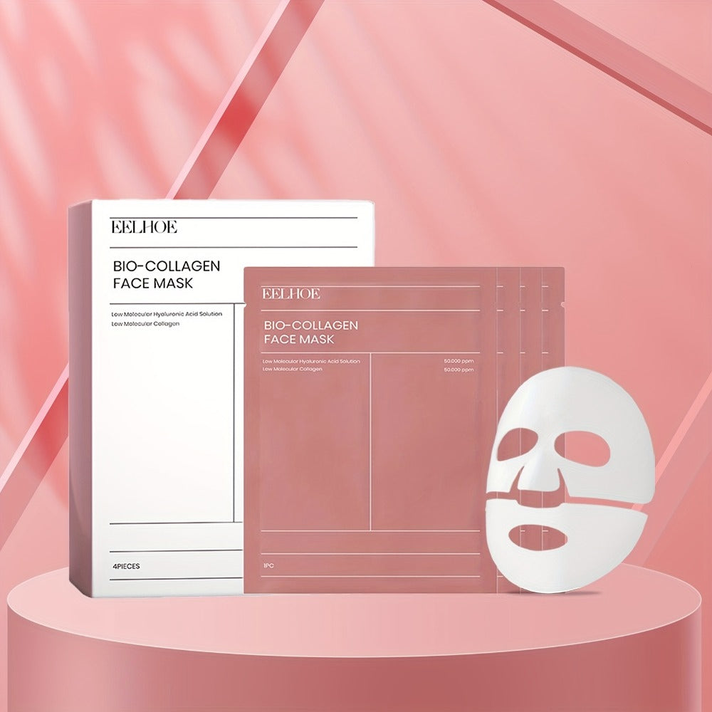 3 Boxes Of 12 Hydrating Masks Containing Glycerin, Hyaluronic Acid, Collagen, Deeply Hydrating And Moisturizing Facial Skin, Valentine's Day Beauty Tools Gift, Valentine's Day Gift for Her Beauty Kit (Pink)