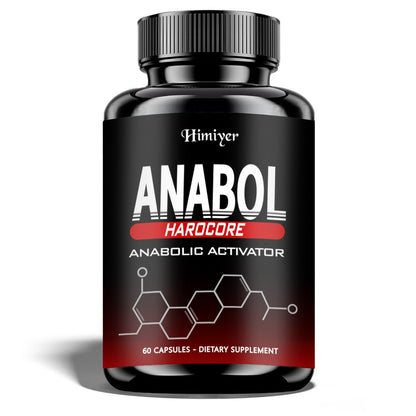 Anabolic Activator Supplement for Men — Anabol Hardcore Advanced Energy, Strength & Wellness Formula | 6-Keto-Diosgenin & Hecogenin | 60 Capsules | 1-3 Bottle Options