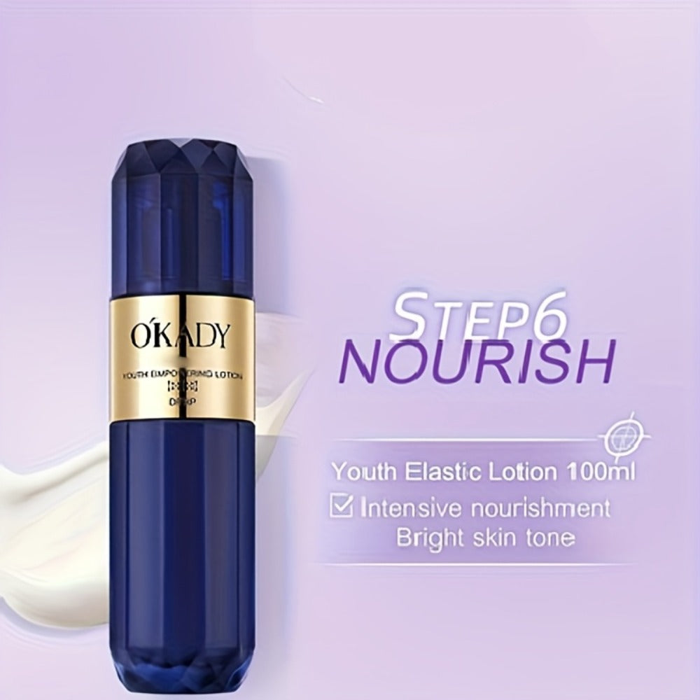 OKDAY Hydrolyzed Collagen, Sodium Hyaluronate, Makes Skin Feel Smooth, Looks Younger, Firmer, Enhances Skin Elasticity, Skin Care Kits, High-End Skin Care Products, Gifts for Women, Thanksgiving Gifts, Suitable for Gifts - Christmas/ New Year/Gifts