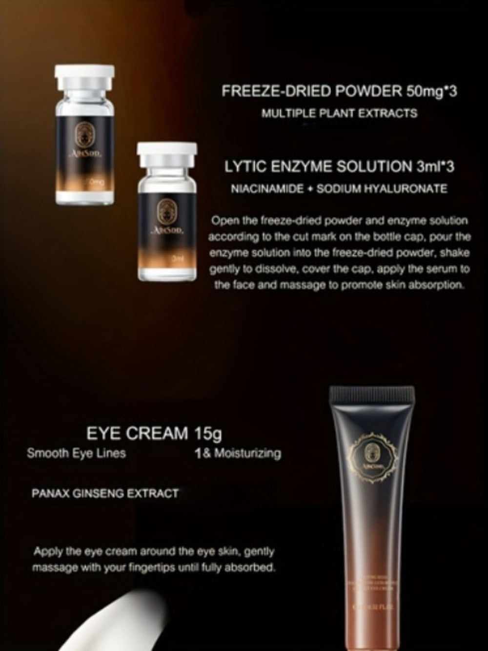 Ginseng Seed Luxury Skin Care 12pcs Set Helps Skin Maintain A Youthful Glow, Enhances Skin'S Natural Defense Moisturizes Skin To Reduce The Appearance Of Dry Lines, Makes Skin Look Smoother Alcohol-free, Christmas Gift Recommendations