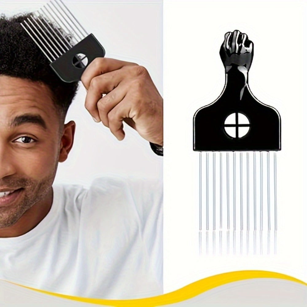 Curl Sponge Set 4-Piece for Curly Hair — Includes Curling Sponge, Gloves, Metal Brush Pick & Twist Comb, Rubber Bristles, Suitable for Men & Women