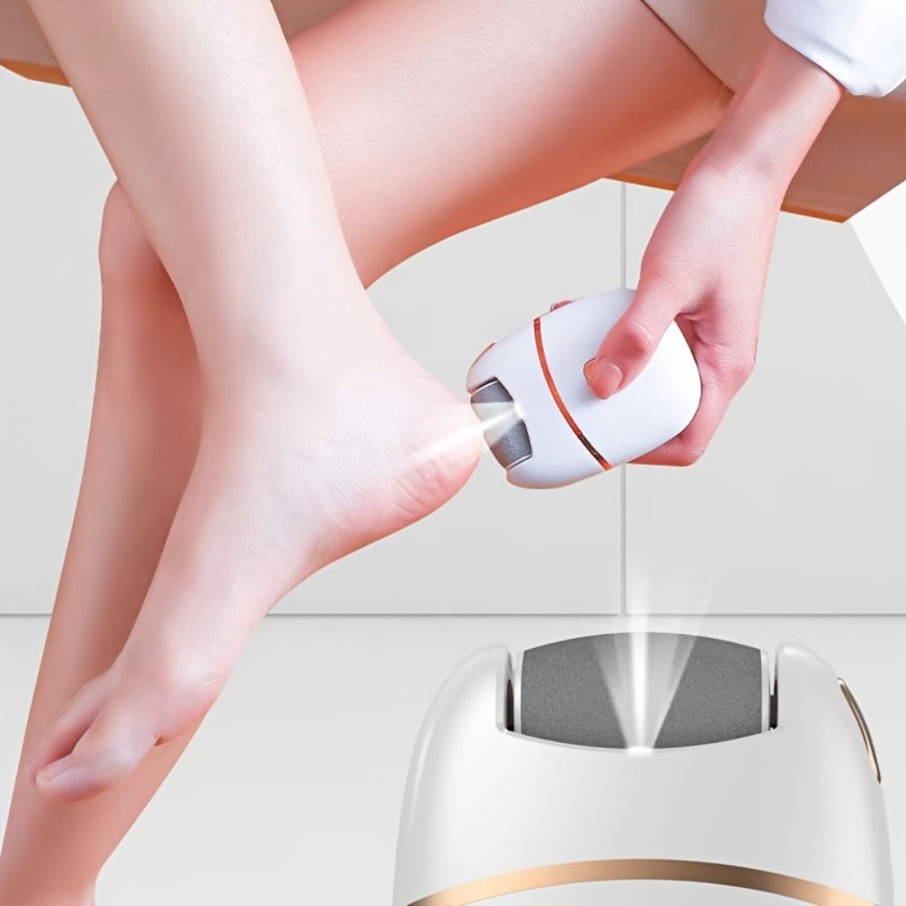 1pc an Automatic Foot Scrubber Featuring Five Grinding Heads - an Electric Tool for Removing Dead Skin And, Perfect for Foot Care at Home Or While Traveling for Adults