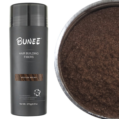 Hair Building Fibers Instant Thickening Powder for Thinning Hair — Natural Volume & Density, All-Day Hold, Washable & Non-Staining, 7 Color Options for All Hair Shades