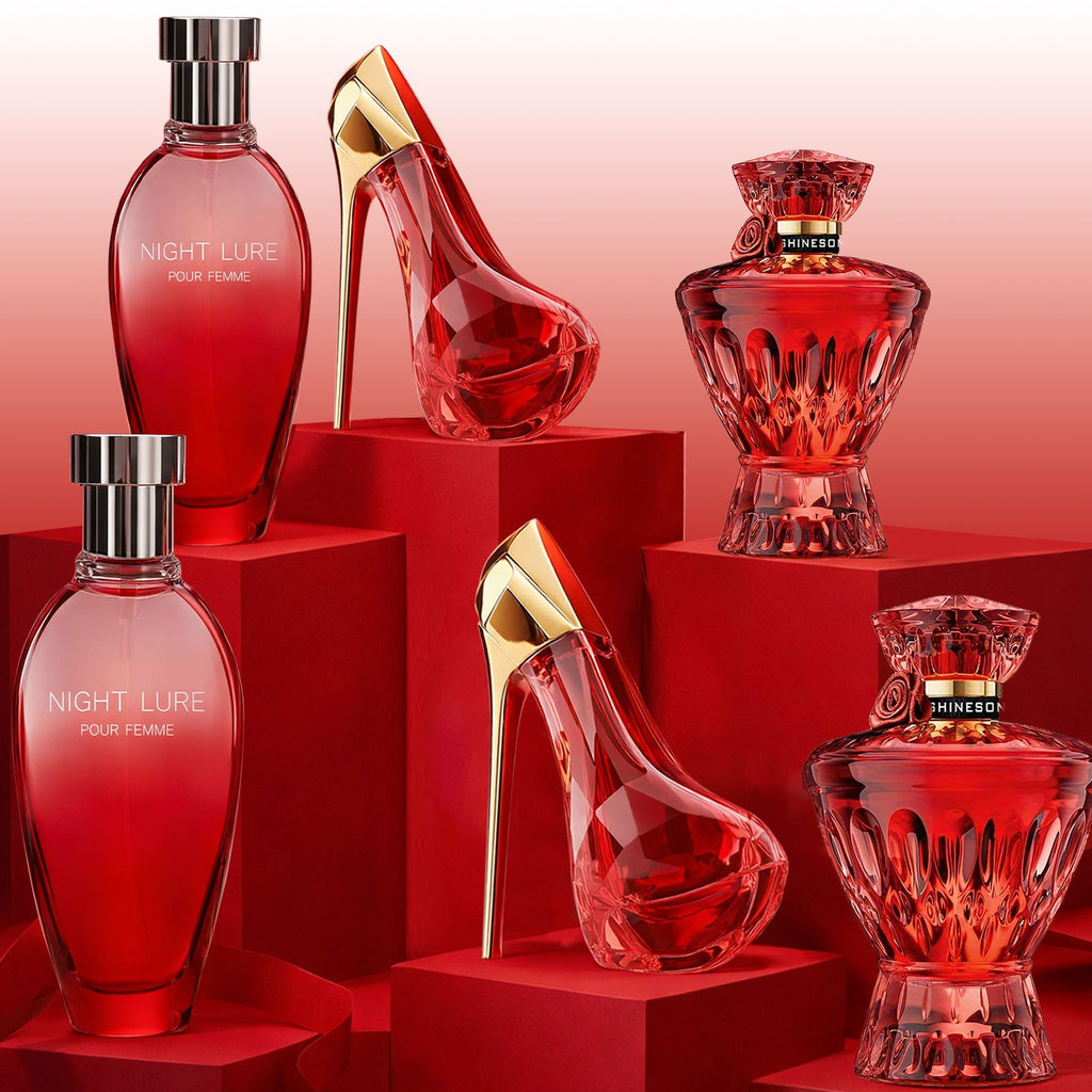 [3pcs Set] Night Lure Eau de Parfum for Women | Mysterious & Seductive Fragrance, Long Lasting Scent, Perfect for Night Out, Date, Party | Gift Idea by HINESO