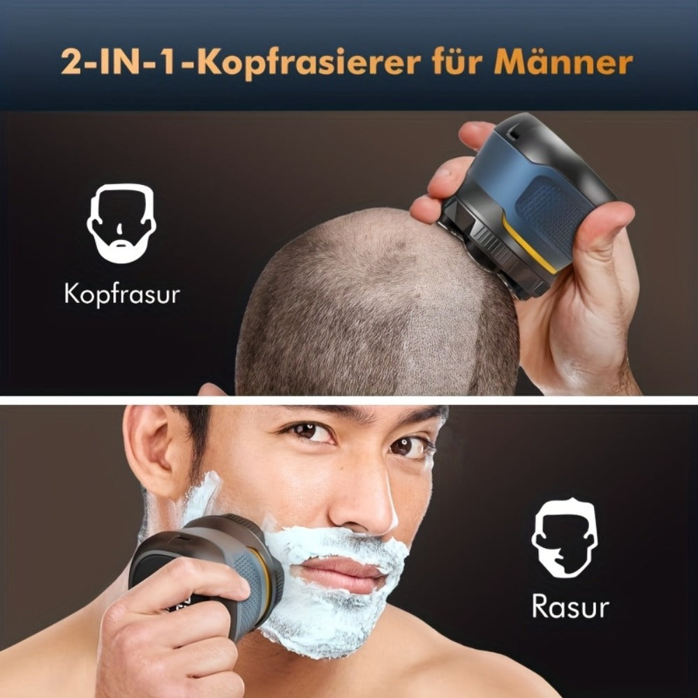 6D Men's Electric Shaver, Electric Hair Trimmer, Dual Ring Blade Net, Smart Display, IPX7 Waterproof, Type-C Charging, Full Body Water Wash, Men's Beauty Kit with Nose Hair Trimmer, Men's Beard Trimmer
