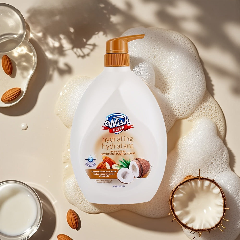 Set of 2 Bottles, Each 1000 ML/33.8 Fl Oz, Moisturizing Body Wash Suitable for Both Men And Women, Featuring a Long-Lasting Scent, Available in 6 Unique Fragrances, Deeply Cleanses, And Enhances Skin Smoothness, Suitable for All Skin Types