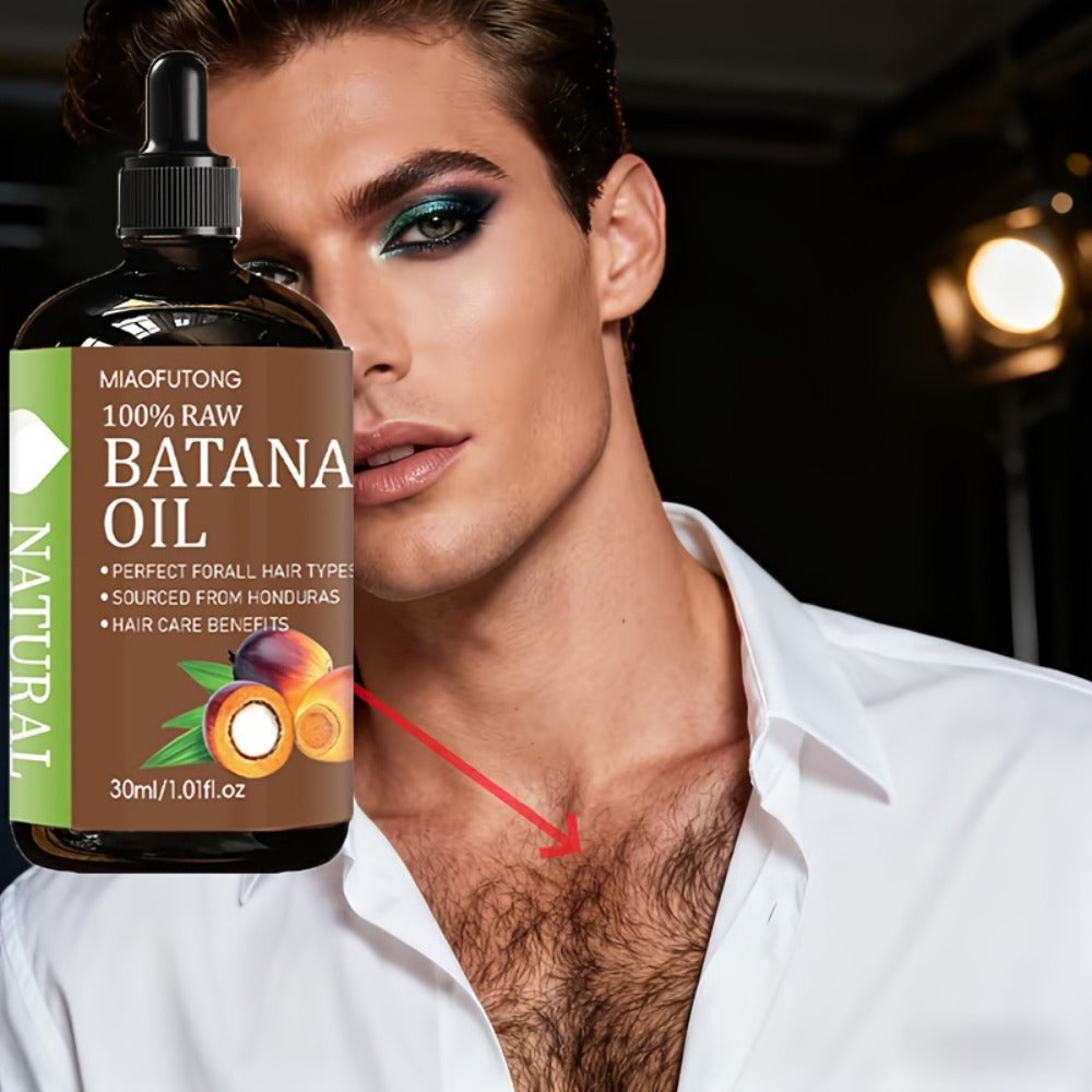 Batana Oil 1.01oz — Pure Cold-Pressed Honduras Batana Oil for Hair Growth, Strengthening & Deep Moisturizing | Nourishes All Hair Types for Stronger, Shinier & Healthier Hair