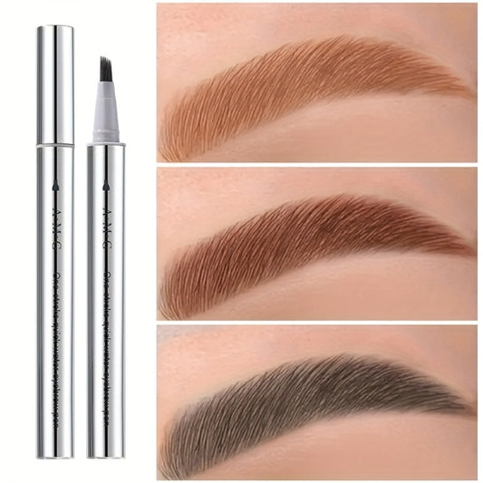 [Ideal Gift] Fluffy Quick-Dry Water Eyebrow Pen, Natural Wild Look Brows, Trendy Joyful Eyebrows, Long-Lasting Waterproof, Super Fast Drying, Instant Shape, Sweat and Fade Resistant, Portable for Travel, Music Festivals, Parties, Available in 3 Colors, Id
