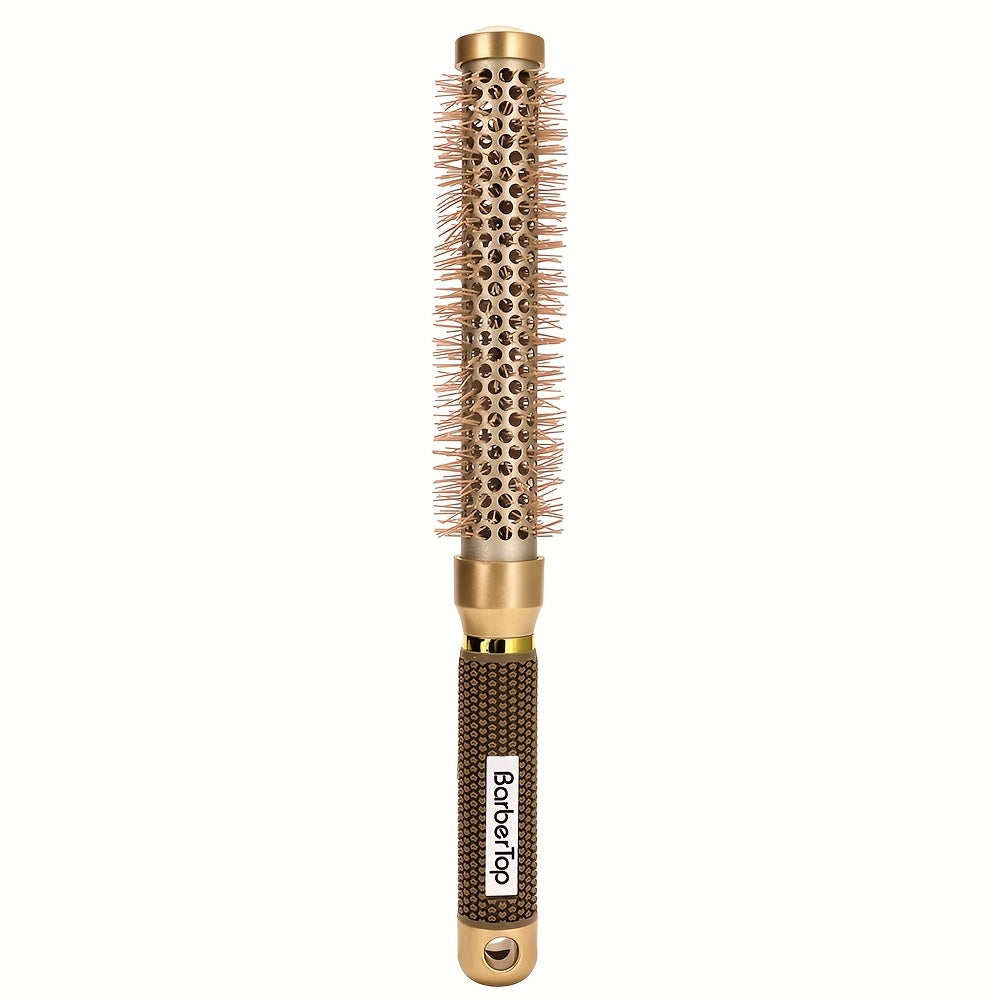 1 Extended Women's Styling Roller Comb, A High-temperature Resistant Professional Round Hair Brush with Nano Thermal Ceramic And Ion Technology, Suitable for Voluminous Bangs And Wavy Curls, Curling Styling Tool (extended Version)