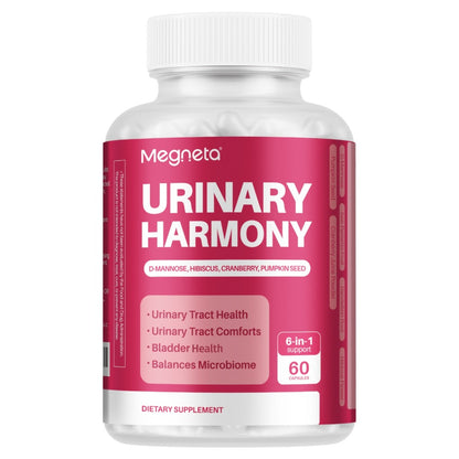 D-Mannose Urinary Tract Cleanse Supplement for Women 60 Capsules with Cranberry Dandelion Hibiscus Saw Palmetto Pumpkin Seed UTI Support