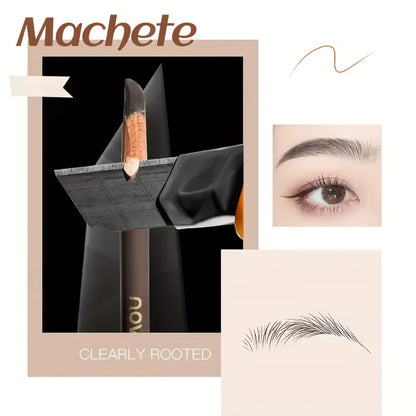 Waterproof Eyebrow Pencil 4-Pack - Smudge Proof Long Lasting Double-Ended with Built-In Brush, Sulfate Free, Natural Look for All Skin Types