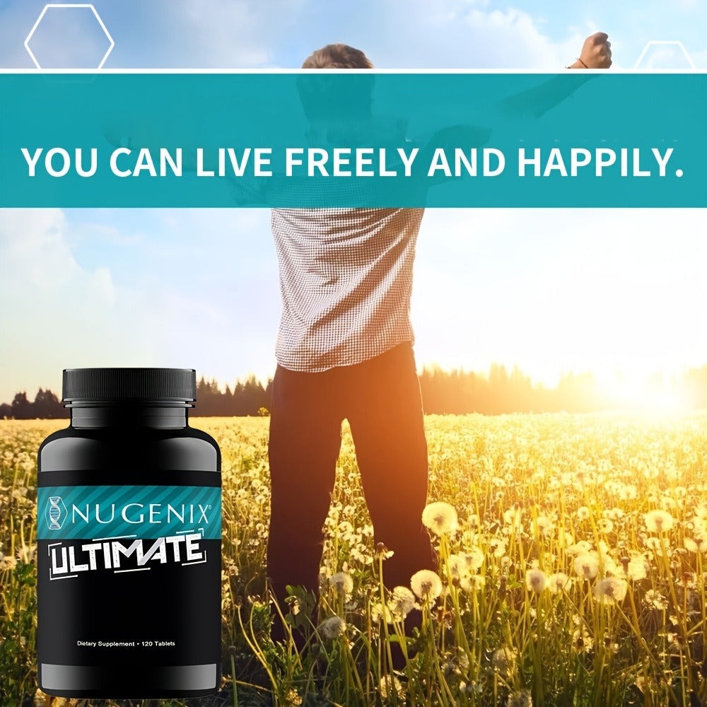 Nugenix Ultimate Supplement, Supports Vitality, Suitable For Men, 120 Capsules