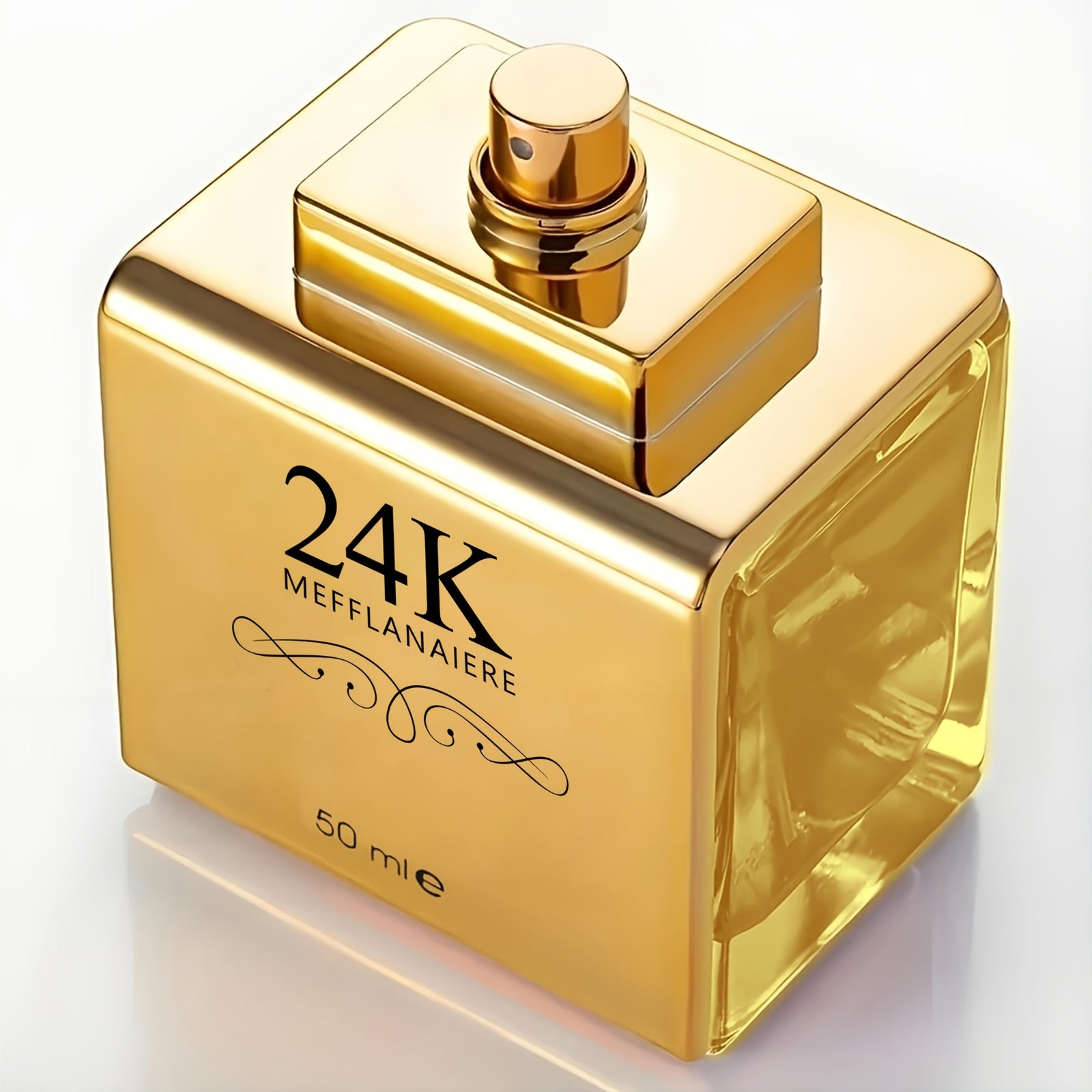 [Ideal Holiday Gift] 1.7 Fl Oz/0.34fl Oz- 24k Women's Eau De Toilette, Fresh Vanilla Notes, Luxurious Gold-Toned Design, Perfect For Dates And Everyday Wear, An Ideal Holiday Gift!