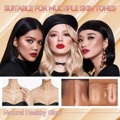 Contour Stick Set 3pcs - Blush Stick, Highlighter Stick & Bronzer Stick Cream Contour Kit, Non-Greasy Waterproof Long-Lasting Makeup for Fair to Medium Skin, Christmas Gift