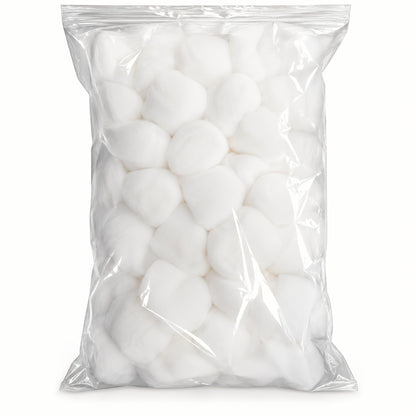 Cotton Balls 500 Count Jumbo Super Soft 100% Absorbent - Makeup Removal Skin Care Wound Cleaning Unscented Premium Cotton Balls for Sensitive Skin Pack of 5
