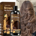 Introducing The Latest Enhanced 7-In-1 Hair Dye Shampoo with Triple Color Options, Infused with Ginger Oil, Biotin, Rosemary Oil, Castor Oil, And Additional Ingredients. It Is Mild on The Scalp And Effectively Conceals Gray Hair. Offered in Shades O