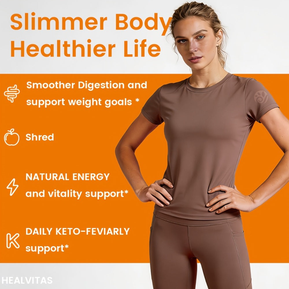 Lipo Slash 16-in-1 Liquid Drops, Natural Weight Goals for Women and Men, Supports Gut Health, Curb Cravings, Hunger Balance, BHB Ketones, Berberine, Turmeric, Cinnamon, Apple Cider Vinegar, Probiotics, Orange Flavor, Activate Level Up