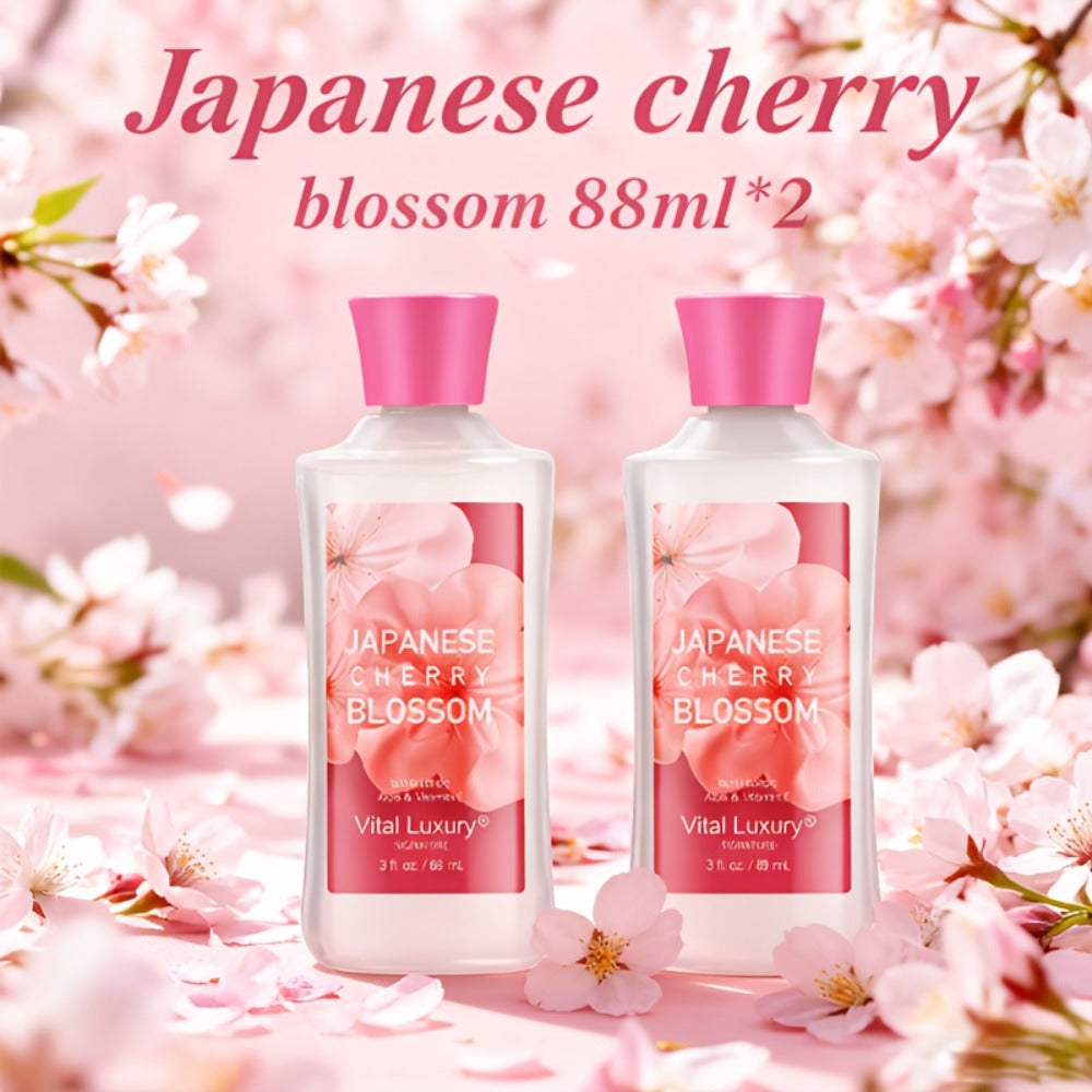 Body Lotion Moisturizing Hand Cream with Vitamin C & Glycerin - Multiple Scents Japanese Cherry Blossom Vanilla Cotton Candy Deep Hydrating Lotion for Dry Skin All Skin Types Women Men