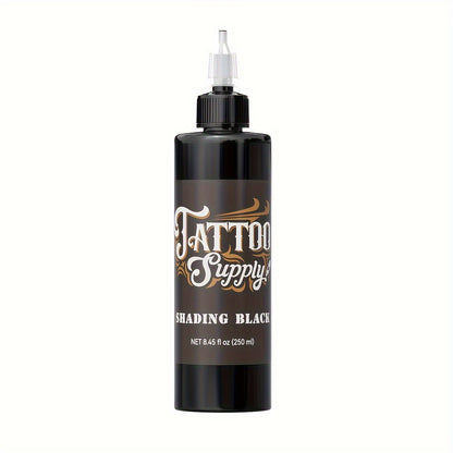Black Tattoo Ink Professional Outlining Shading Blending Ink Set Waterproof Long Lasting Body Art Tattoo Supply for Artists Beginners 100ml 250ml