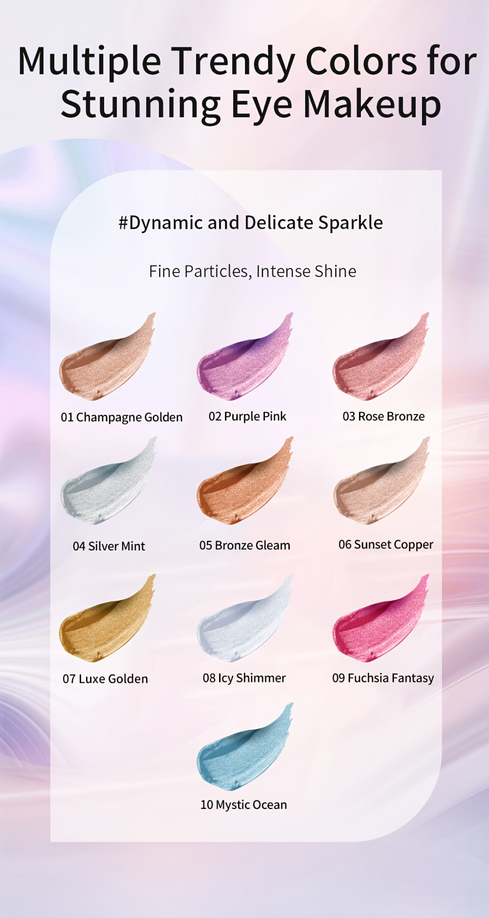 Jelly Eyeshadow 2pcs Shimmer Gel Single Color Sunset Copper High Gloss Long Lasting Fade Resistant Eye Makeup for Women Party Holiday Glam