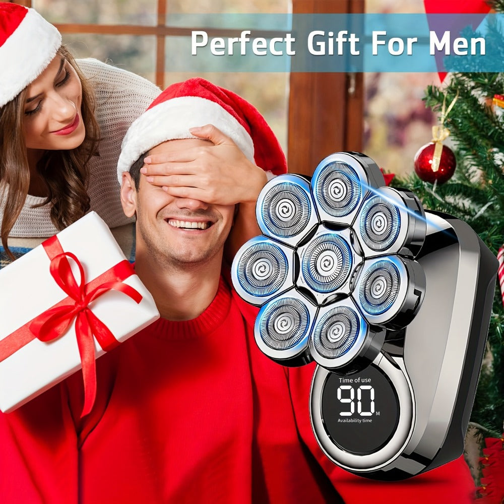 5-In-1 Head Shaver for Bald Men Electric Razor with Beard Grooming Kit, 8D Upgraded Technology for Smooth Shaving Experience Ideal for Bald Head Care And Grooming, Christmas Gifts, Anniversary Gifts, Holiday Gifts, Valentine'S Day Gift