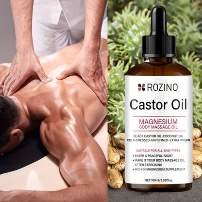 Magnesium Essential Oil for Body Massage & Skincare — Pure Plant-Based Oil for Face, Hair, Nails & Eyelashes | Muscle Relaxation & Daily Wellness Oil 100ml
