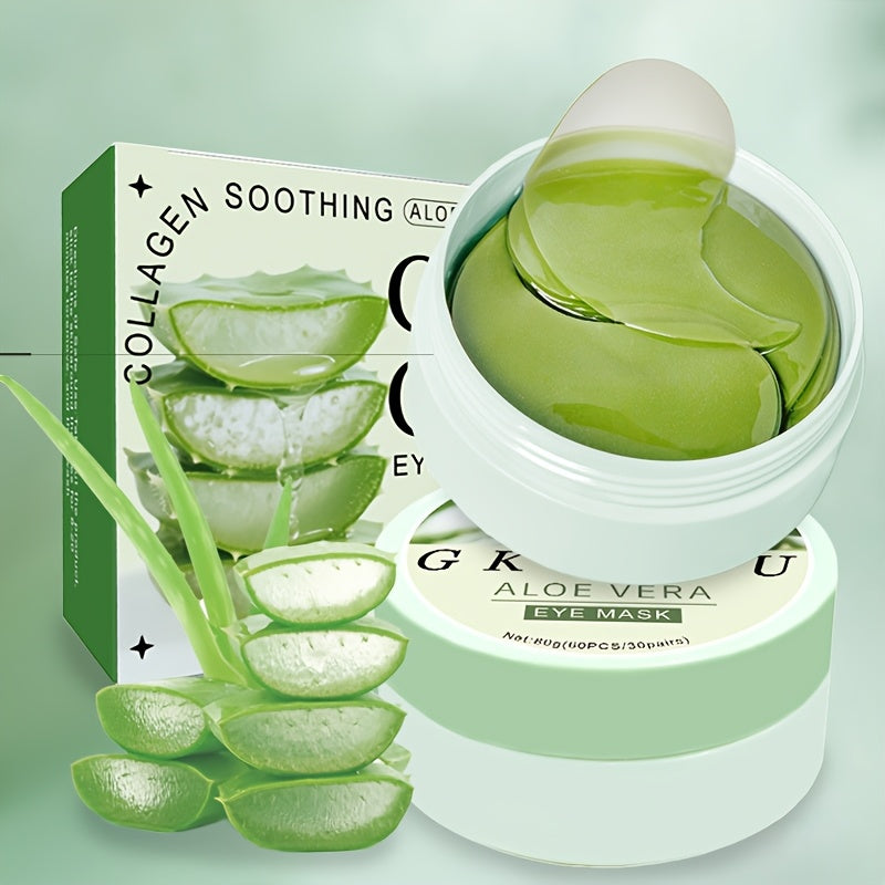Arovira Collagen Eye Cream & Eye Mask, Hydrates And Firms The Eye Area, Suitable for Dark Circles Puffiness And Fine Lines, 60pcs, Fragrance-free Daily Skincare Routine, Elegant Packaging Natural Ingredients