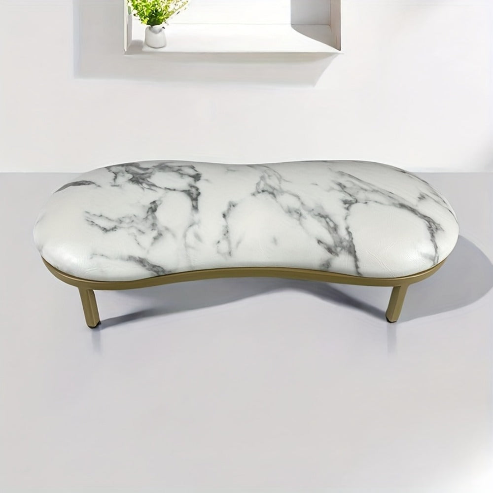 Ergonomic Nail Arm Rest with Metal Base - Soft Microfiber PU Cushion, 15° Tilt Design for Salon Use, Hand & Foot Care Tool, Odorless, Manicure Accessory | Modern Nail Cushion | Luxury Design