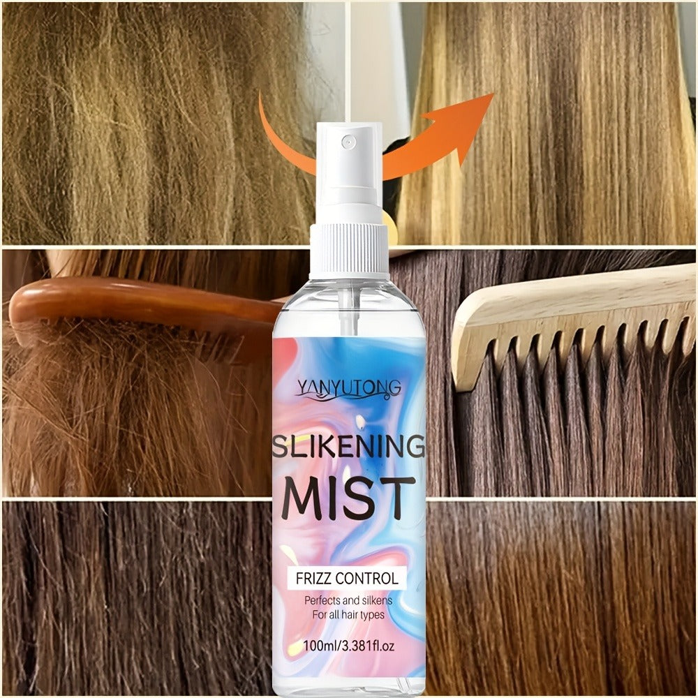 Hair Mist Perfumed Smoothing Spray — Moisturizing, Heat Protection, Anti-Frizz, Detangling & Long-Lasting Fragrance, No-Rinse Leave-In Formula for Straight, Curly & Frizzy Hair, 100ml / 3.38 oz