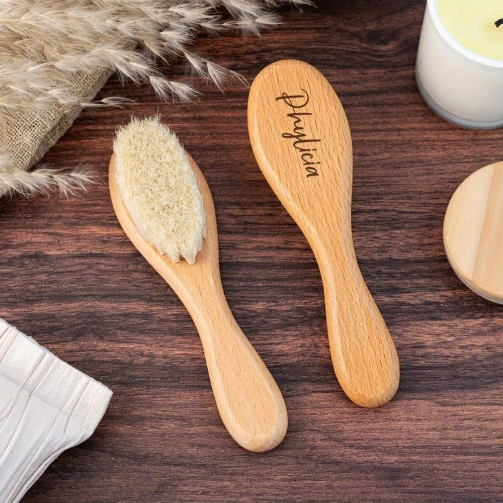1pc Personalized Baby Brush | Engraved Name Newborn Bath & Daily Care Use Perfect Gift | Back to School | Mother's Day Gift | Teacher's Day Gift