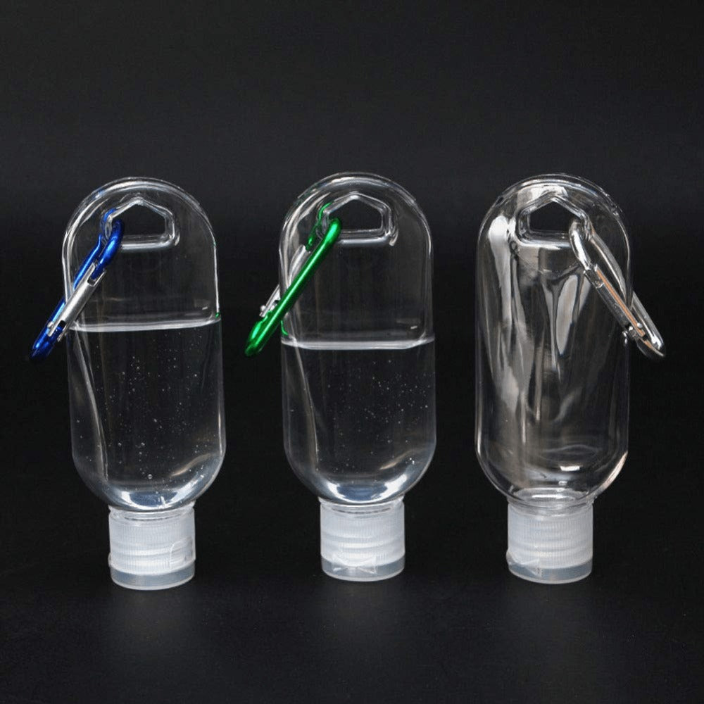 50pcs 1.7oz Leakproof Travel Bottles with Keychain - Portable, Refillable Squeeze Containers for Lotion, Soap & Toiletries, Clear Plastic
