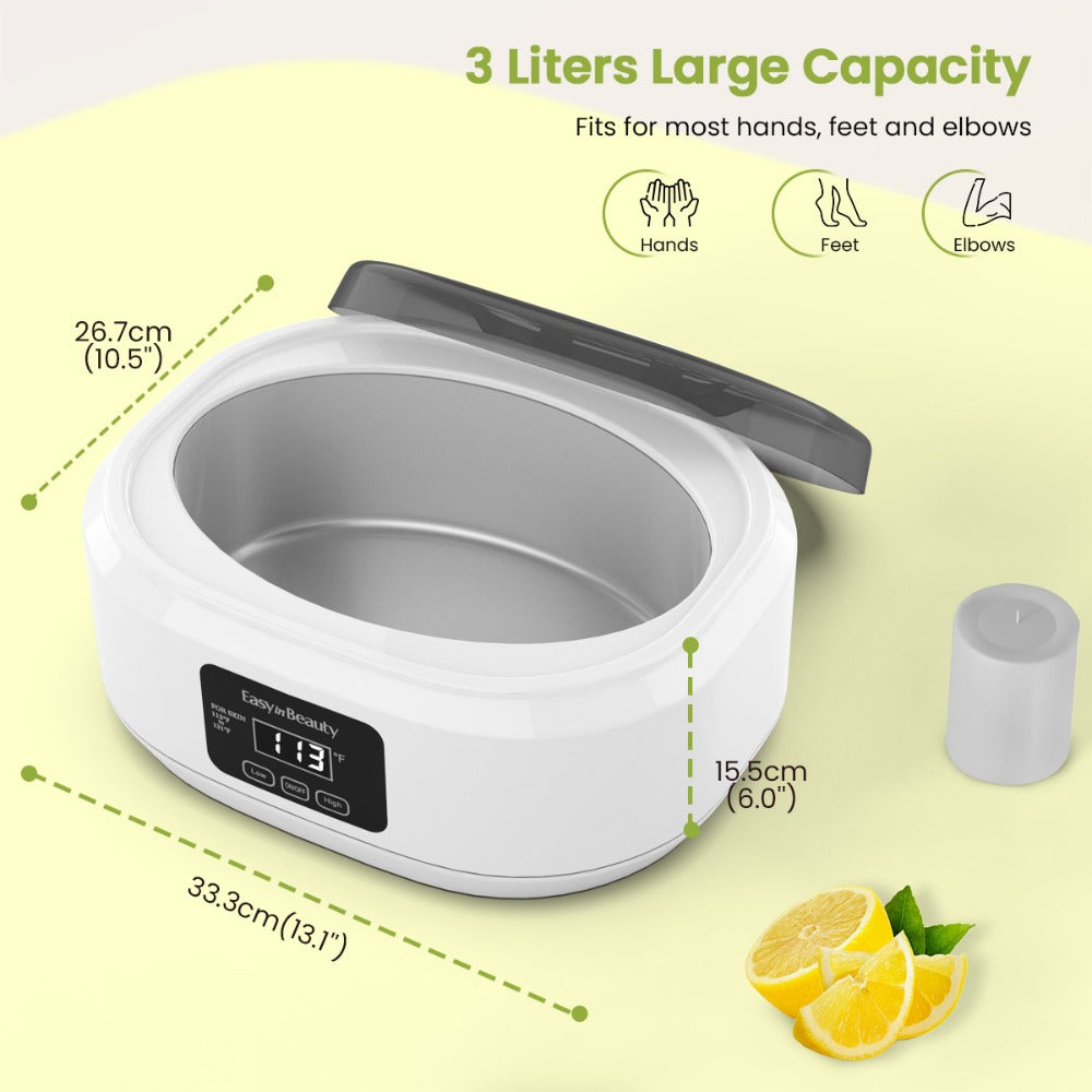 Paraffin Wax Machine for Hand and Feet, Touchscreen 3000ml Paraffin Wax Warmer with 6 Packs Wax (2.64 lbs), Paraffin Hot Wax Spa, Paraffin Bath for Home Use