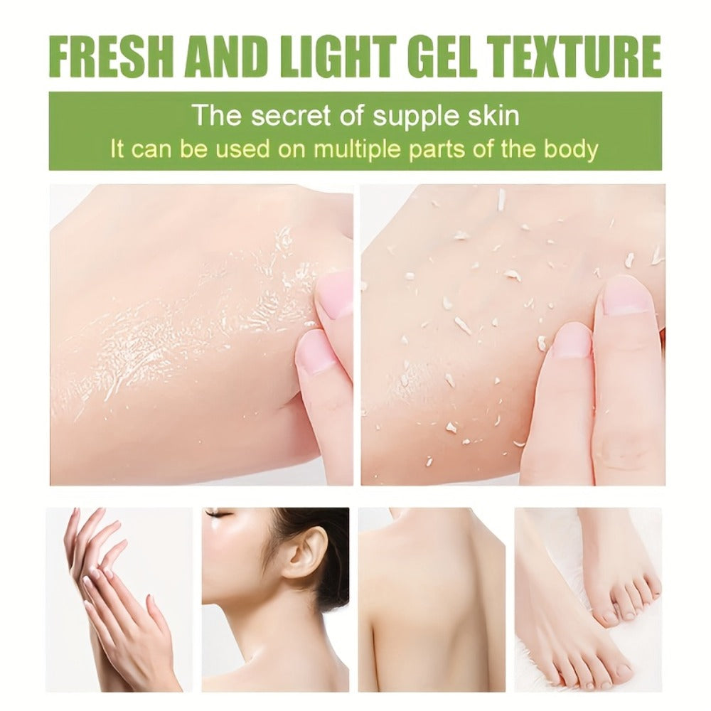 Deep Cleansing Exfoliating Gel - 6.76oz, with Mandelic Acid - Aloe & Rose Extract, Long-Lasting Moisture Cleanses Pores Exfoliating Gel for Both Face And Body Suitable for Daily Use