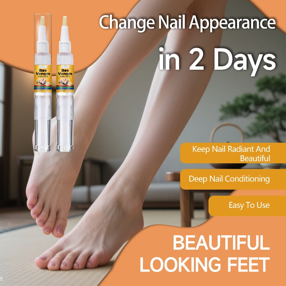 Bee Venom for Nail Pen, Extra Strength, Fast-Acting Toenail Care, Nourishing, Harden & Brightens Nail Surface, Suitable for Women & Men, Keep in Good Condition
