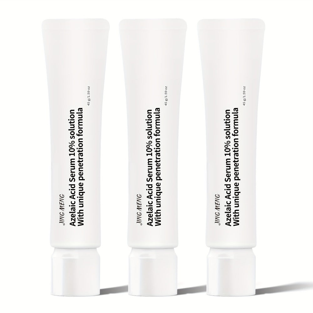 JING MENG AZELAIC ACID SERUM 10%, Cover The Look of, Reduce The Look of Dark Spots, Boost Radiance, Visibly Brighten, with Calendula, Albizia Julibrissin Extract, Skincare for Women, Women'S Day Gift