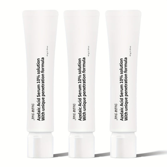 JING MENG AZELAIC ACID SERUM 10%, Cover The Look of, Reduce The Look of Dark Spots, Boost Radiance, Visibly Brighten, with Calendula, Albizia Julibrissin Extract, Skincare for Women, Women'S Day Gift
